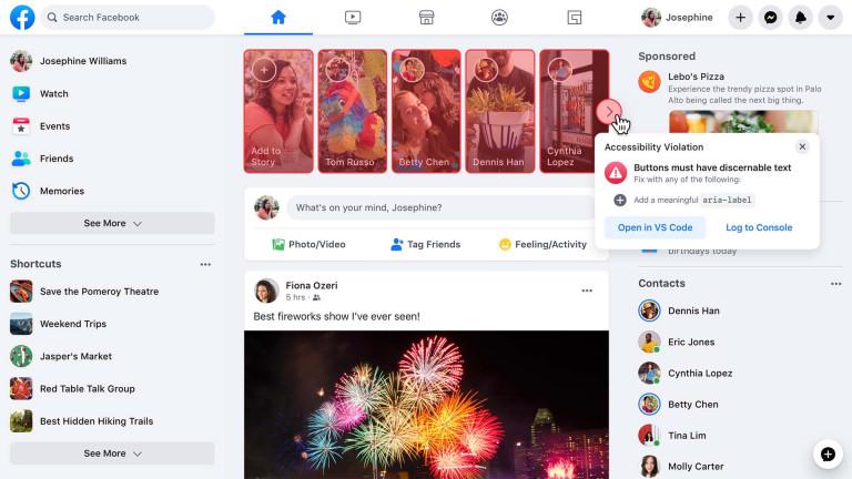 Discapacidad visual Facebook