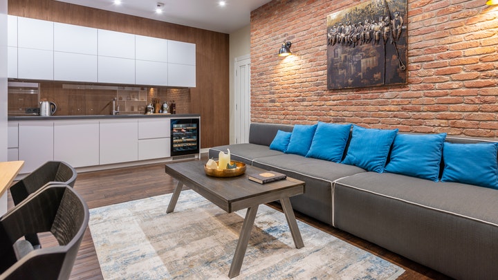 Cocinas pequeñas y abiertas a la Sala 7 decoracion-de-estilo-industrial