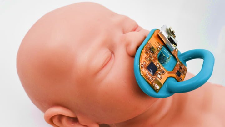Así es el chupete bioelectrónico que monitorea la salud de los bebés