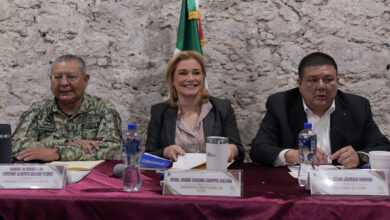 Maru Campos encabeza mesa de seguridad en Guadalupe y Calvo; acuerda trabajo conjunto para restablecer la paz en la región