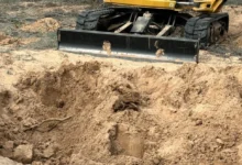 Fosa clandestina en el Valle de Mexicali descubierta el 28 de enero de 2026.