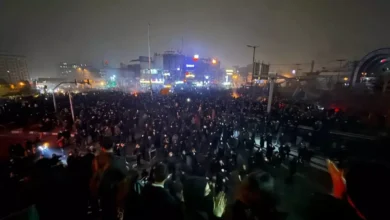 Imagen de las protestas en Teherán (Irán)