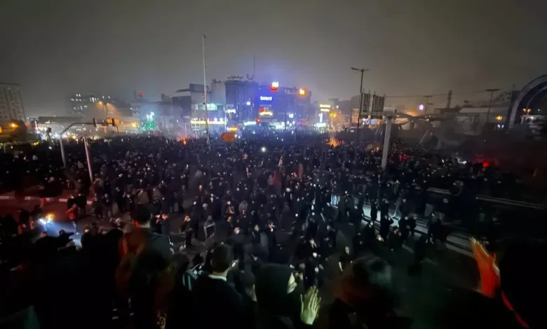 Imagen de las protestas en Teherán (Irán)